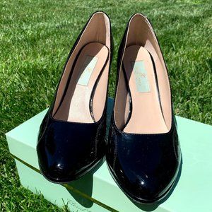 Julie Lopez Black Patent Heels